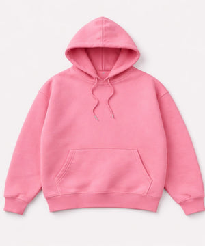 Pembe Kapüşonlu Hoodie