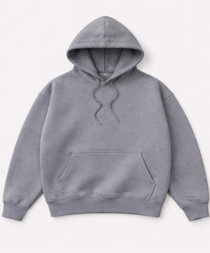 Gri Kapüşonlu Hoodie