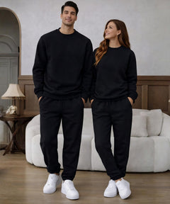 Siyah Sweatshirt Siyah Eşofman Altı Takım
