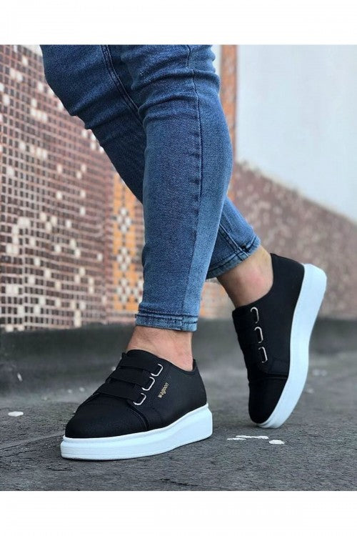 Atlas Erkek Siyah Sneaker Beyaz Taban