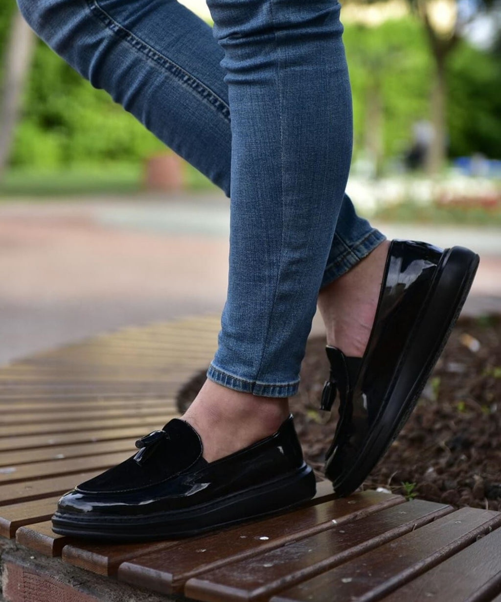Chekich 002 RST Siyah Loafer Pelle Erkek Ayakkabı