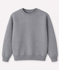 Gri Bisiklet Yaka Sweatshirt