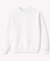 Beyaz Bisiklet Yaka Sweatshirt