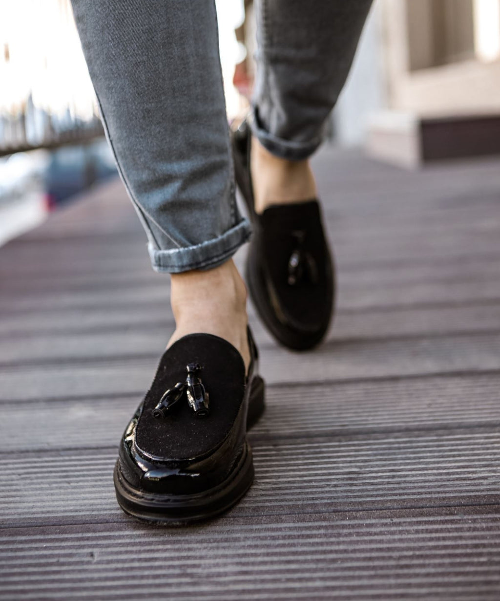 Chekich 002 RST Siyah Loafer Pelle Erkek Ayakkabı