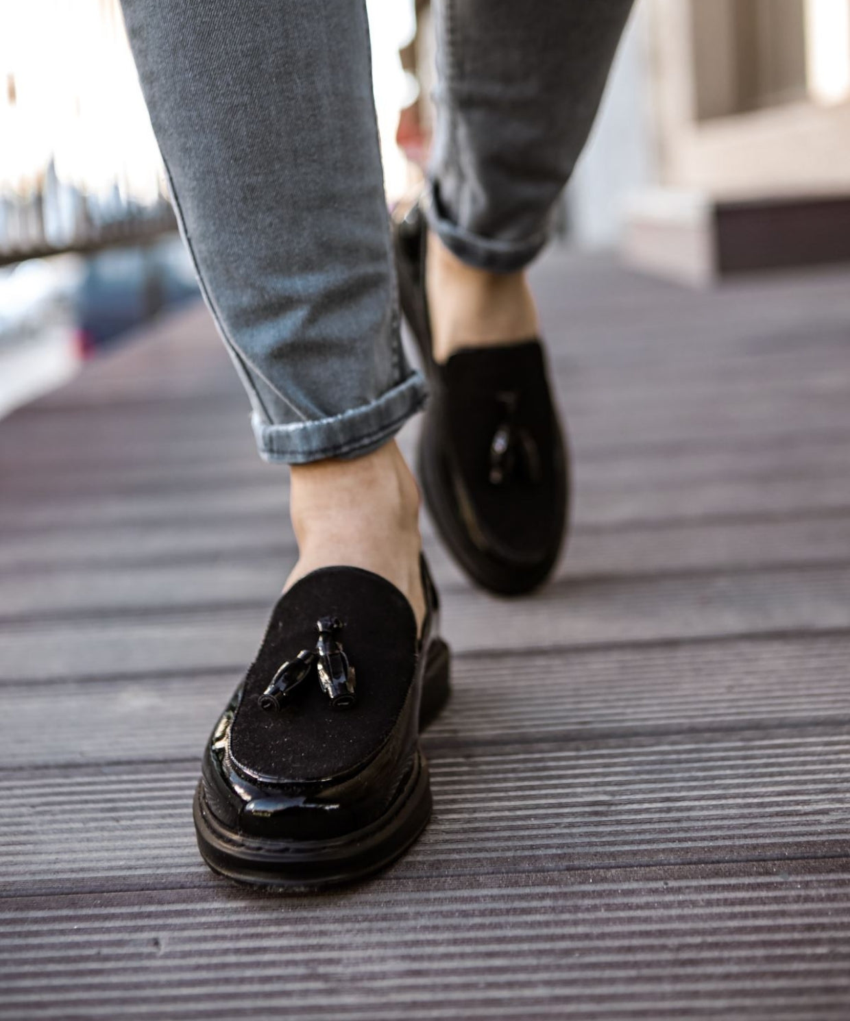 Chekich 002 RST Siyah Loafer Pelle Erkek Ayakkabı