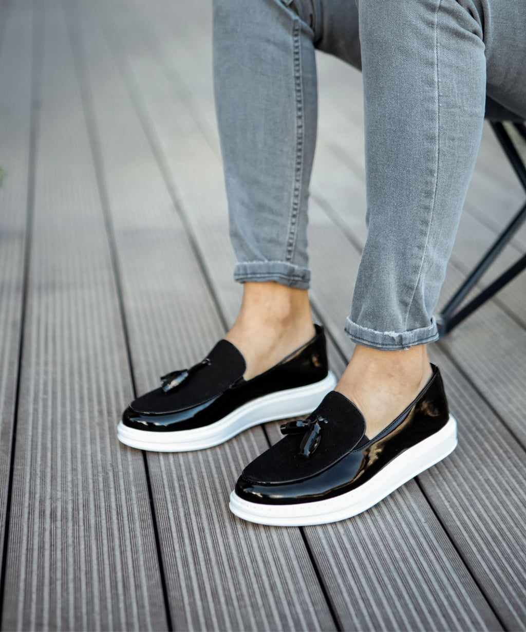 Chekich 002 RBT Siyah Loafer Pelle Erkek Ayakkabı