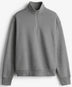 Gri Q-zip Yarım Fermuarlı Sweatshirt