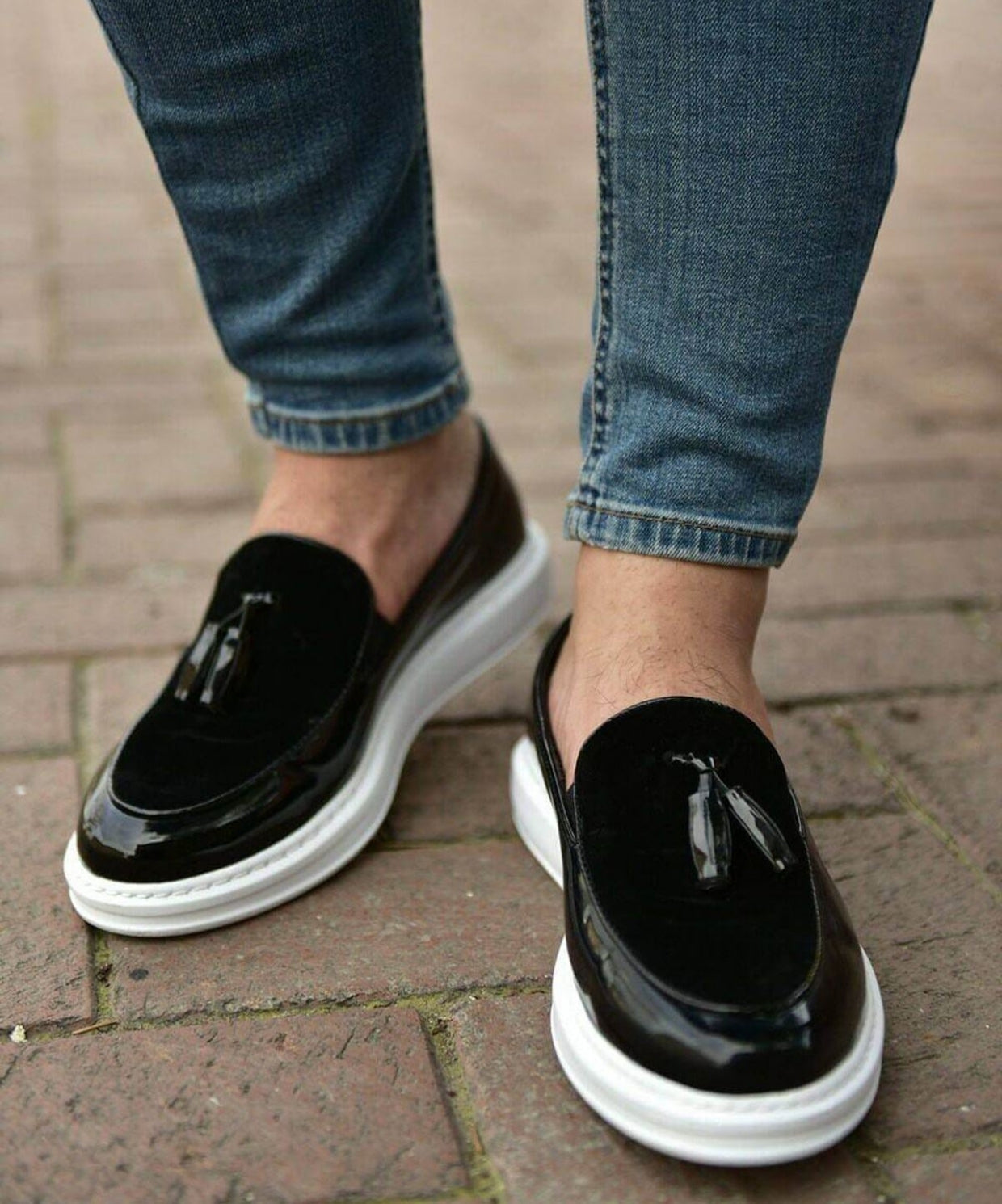 Chekich 002 RBT Siyah Loafer Pelle Erkek Ayakkabı