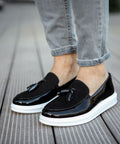 Chekich 002 RBT Siyah Loafer Pelle Erkek Ayakkabı