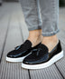 Chekich 002 RBT Siyah Loafer Pelle Erkek Ayakkabı