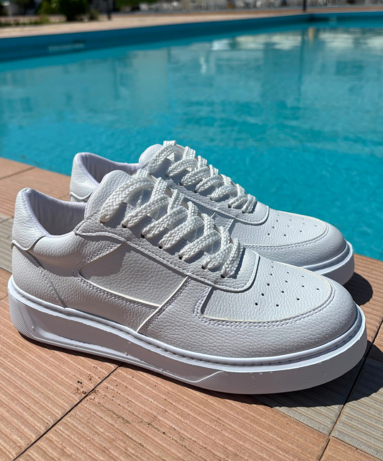 KU-01 Erkek Beyaz Sneaker Ayakkabı