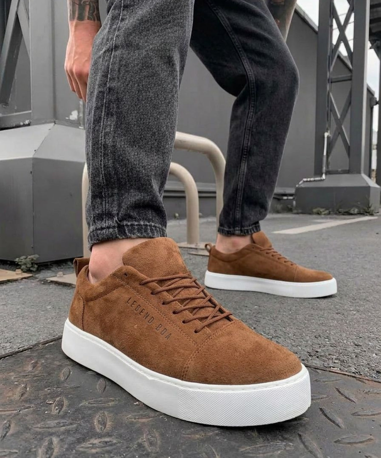Mono Taba Süet Erkek Sneaker