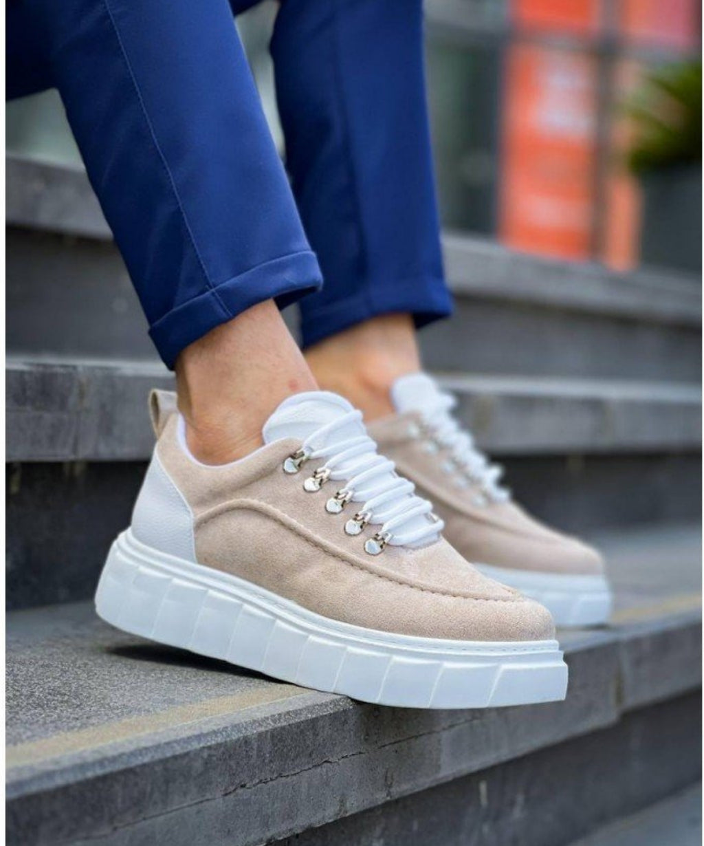 Vibe Bej Süet Erkek Sneaker