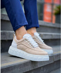 Vibe Bej Süet Erkek Sneaker