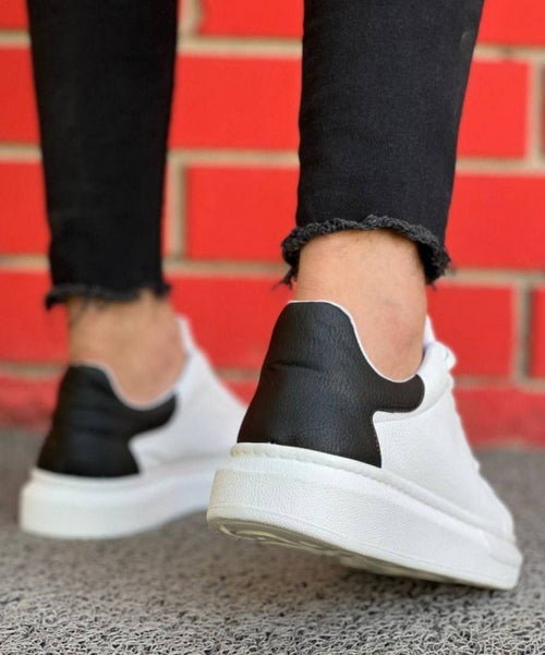 Terrazzo Erkek Beyaz Sneaker Siyah Detaylar - 2. görünüm