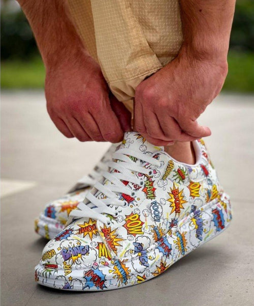 Terrazzo Erkek Sneaker Beyaz Comic - 2. görünüm