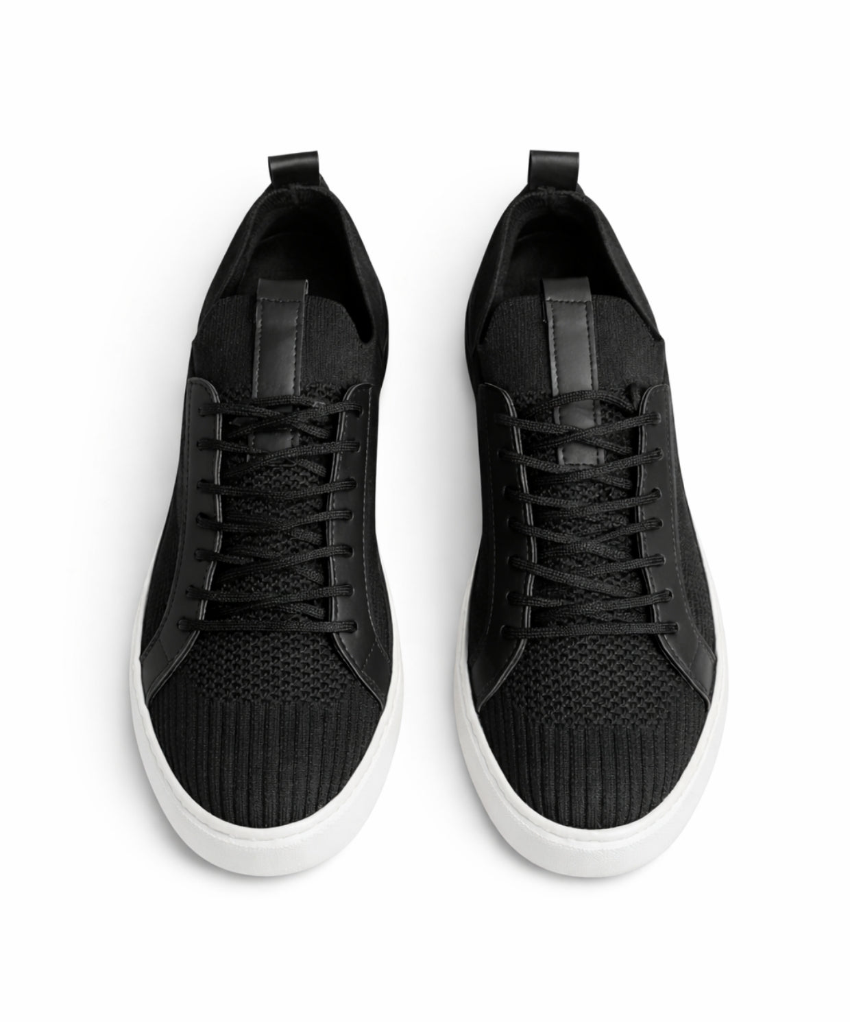 Luke Erkek Siyah Ayakkabı Beyaz Taban