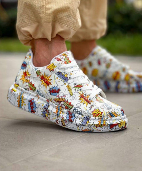 Terrazzo Erkek Sneaker Beyaz Comic