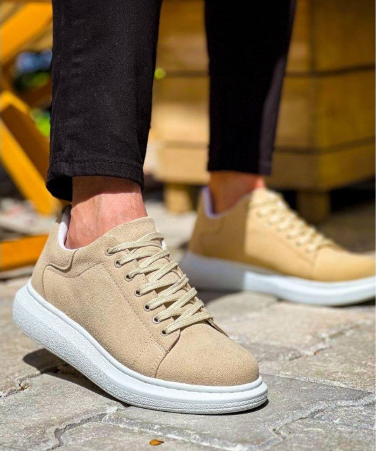 Terrazzo Erkek Sneaker Süet Bej