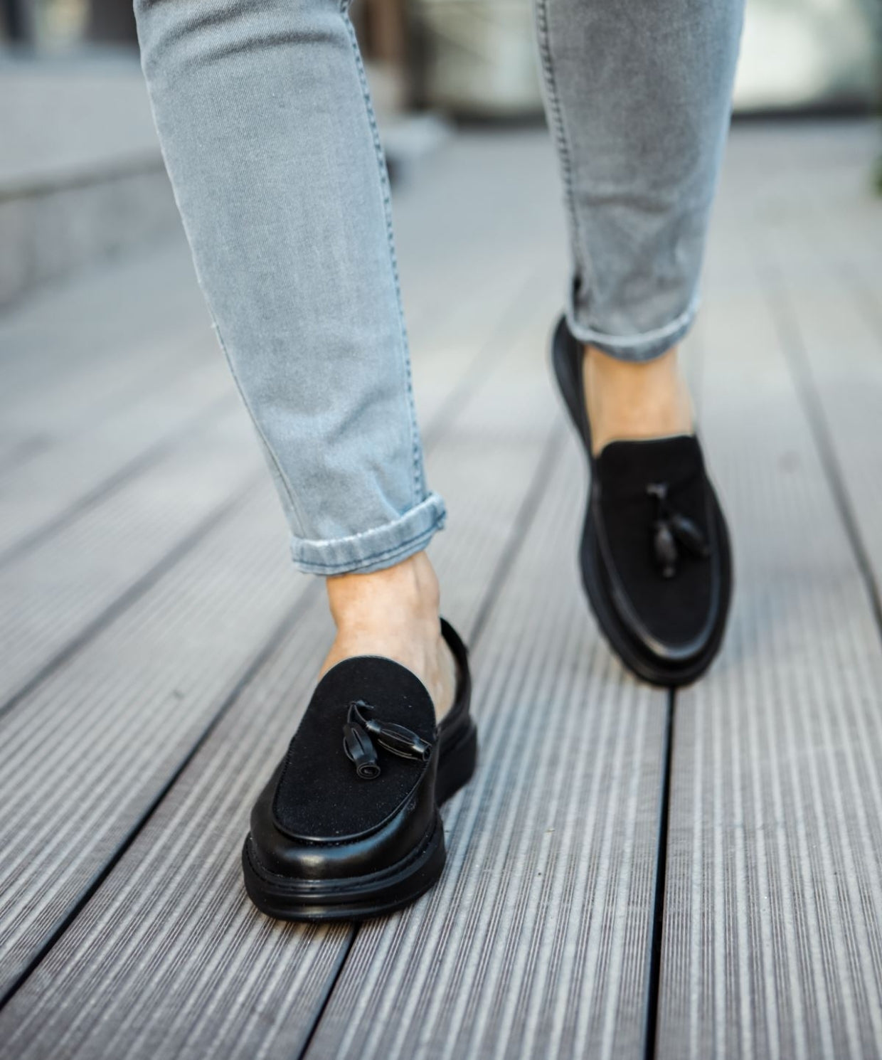 Chekich 002 Siyah Loafer Pelle Erkek Ayakkabı