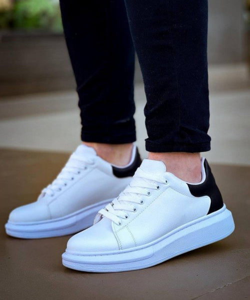 Terrazzo Erkek Beyaz Sneaker Siyah Detaylar