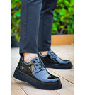 Urban Erkek Sneaker Rugan Siyah Taban