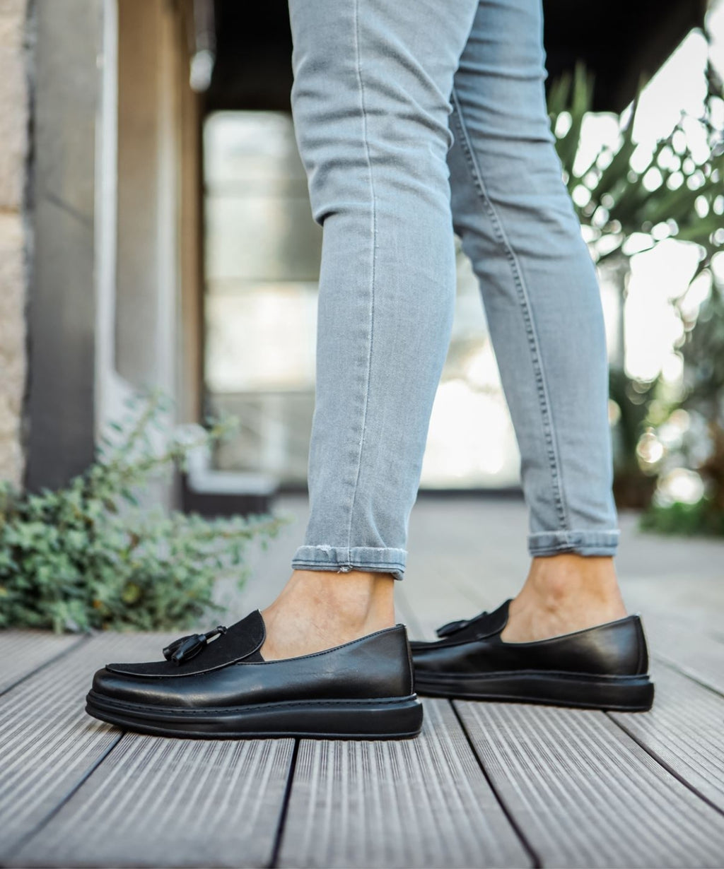 Chekich 002 Siyah Loafer Pelle Erkek Ayakkabı