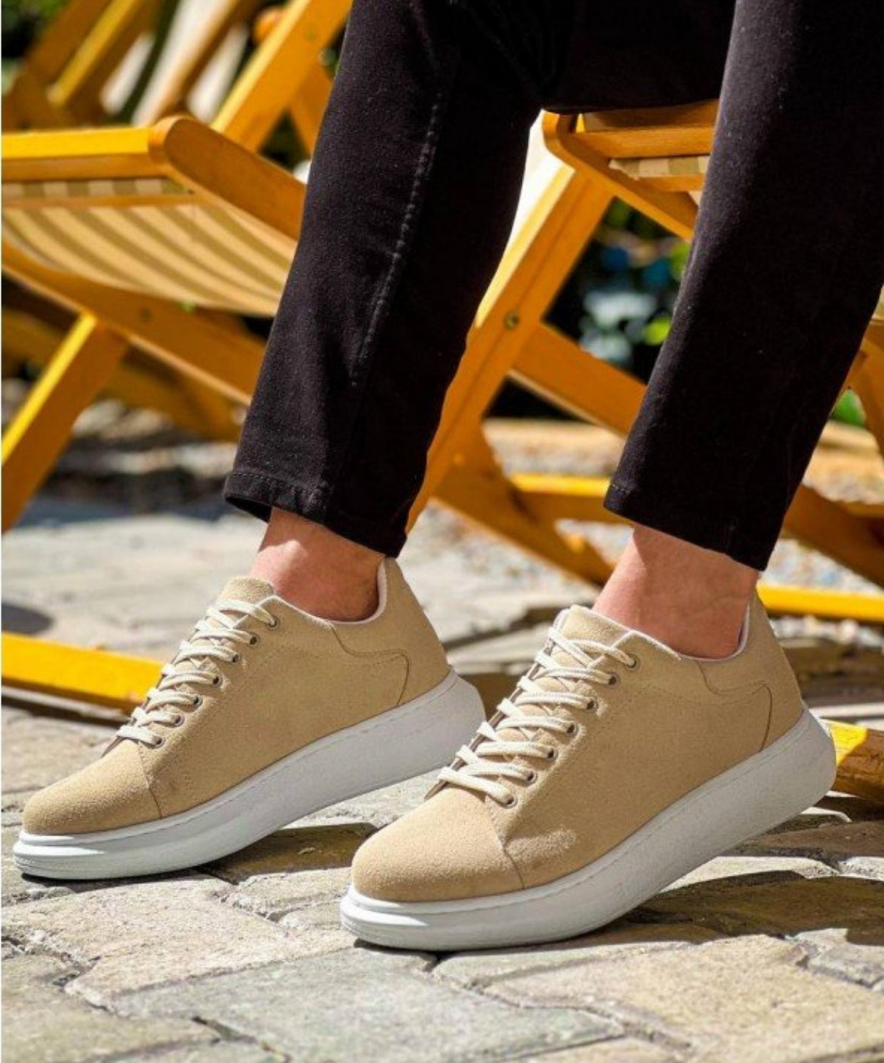 Terrazzo Erkek Sneaker Süet Bej
