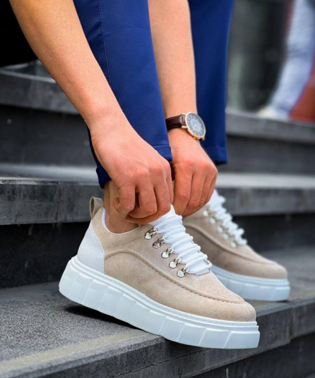 Vibe Bej Süet Erkek Sneaker