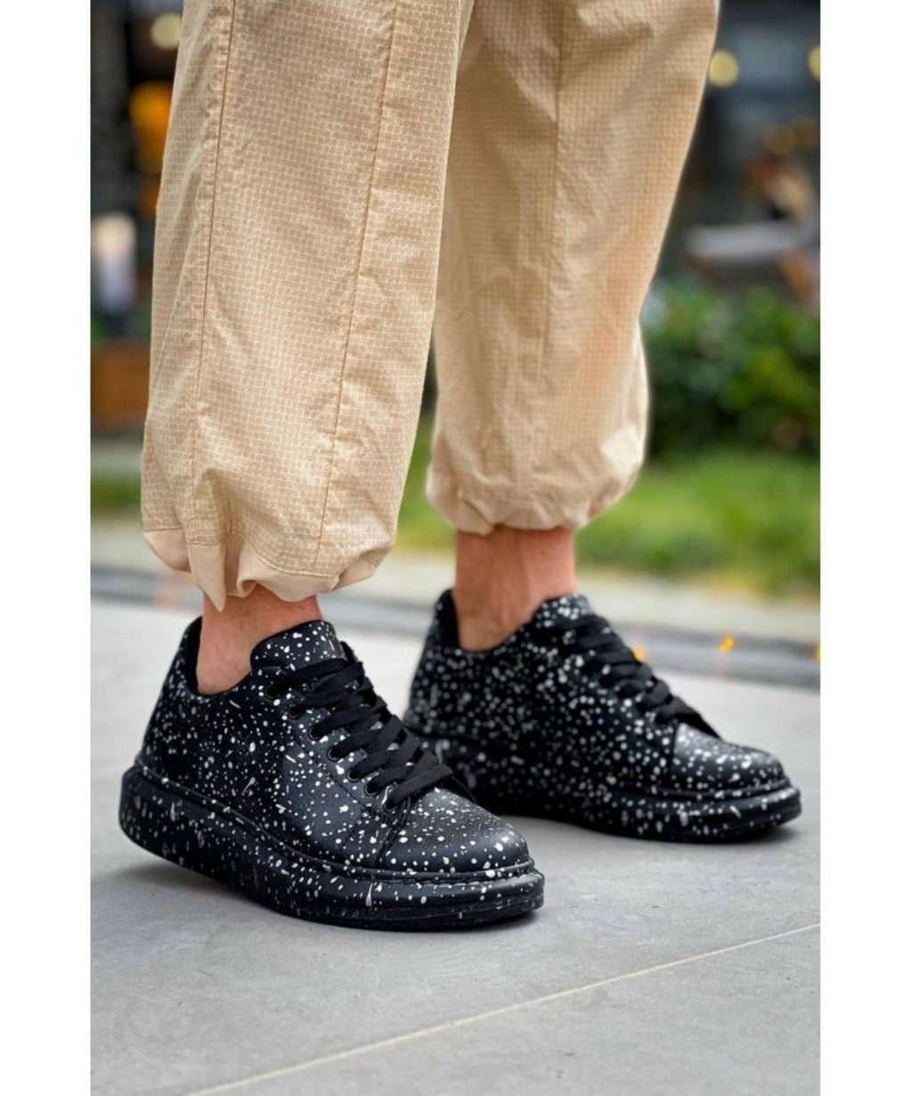 Terrazzo Erkek Sneaker Siyah Mermer
