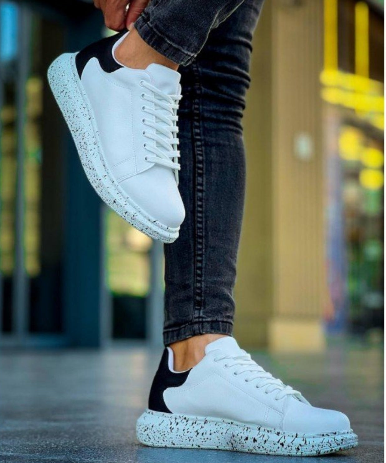 Terrazzo Erkek Sneaker Mermer Taban