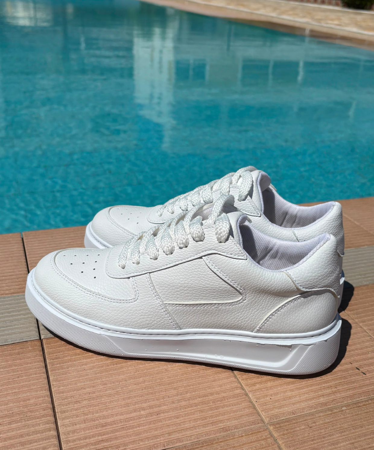 KU-01 Erkek Beyaz Sneaker Ayakkabı