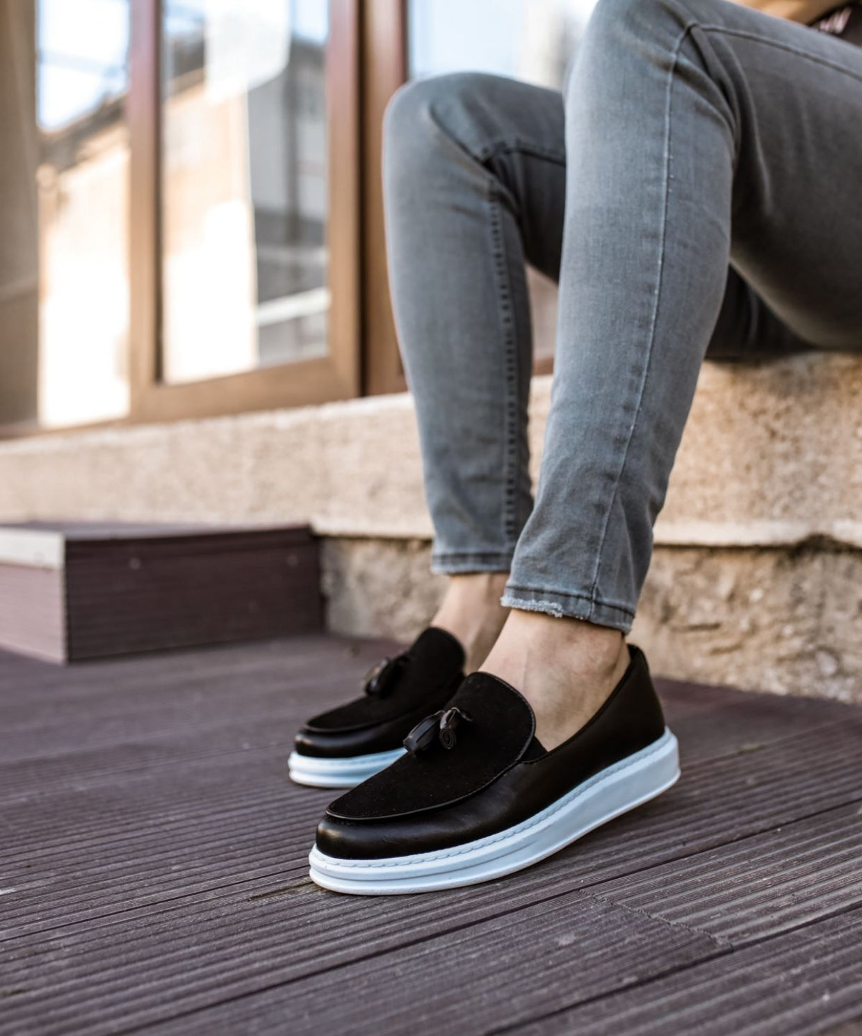 Chekich 002 CBT Siyah Loafer Pelle Erkek Ayakkabı