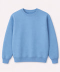 Bebek Mavisi Bisiklet Yaka Sweatshirt
