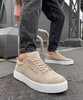 Mono Bej Süet Erkek Sneaker