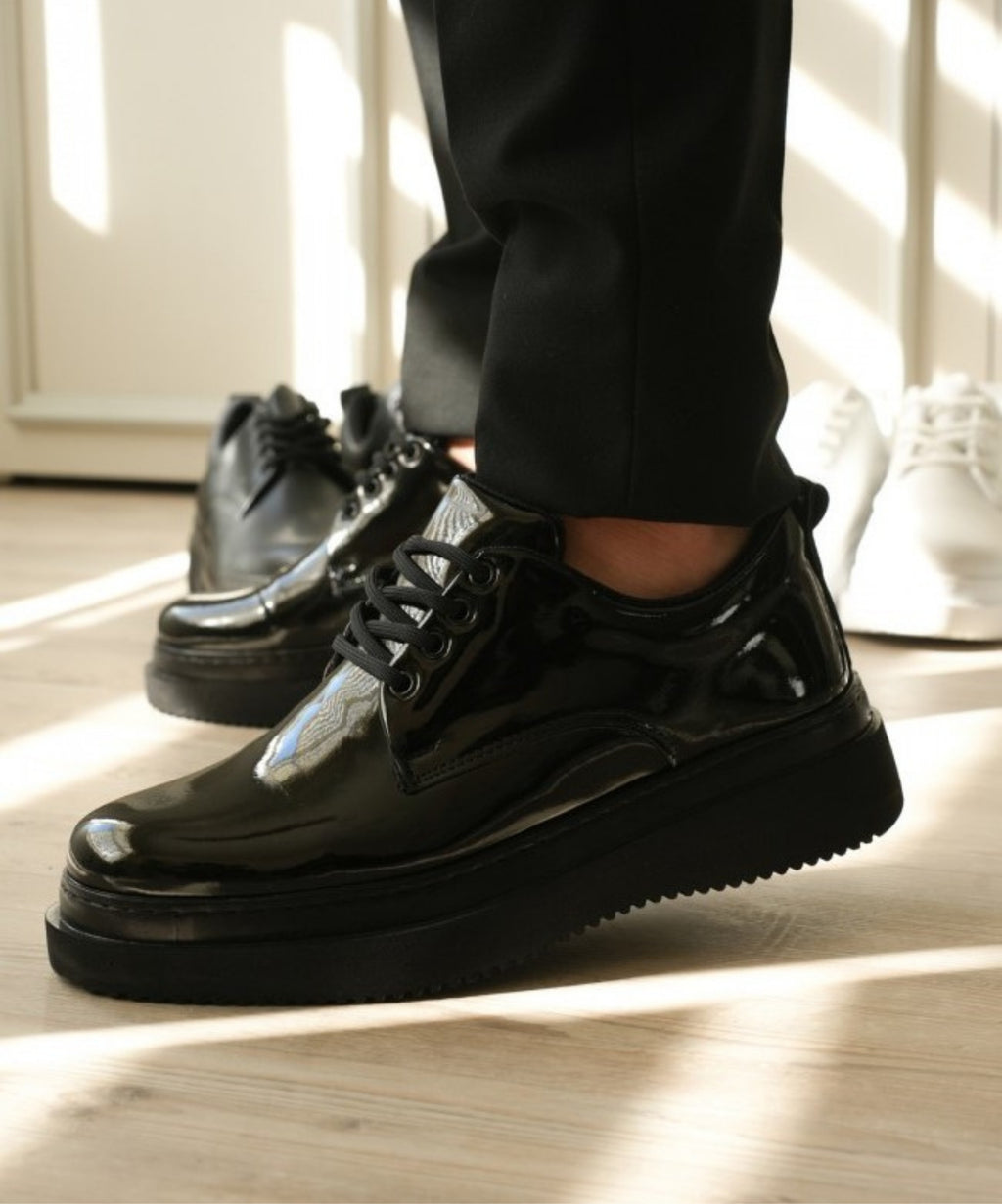 Urban Erkek Sneaker Rugan Siyah Taban