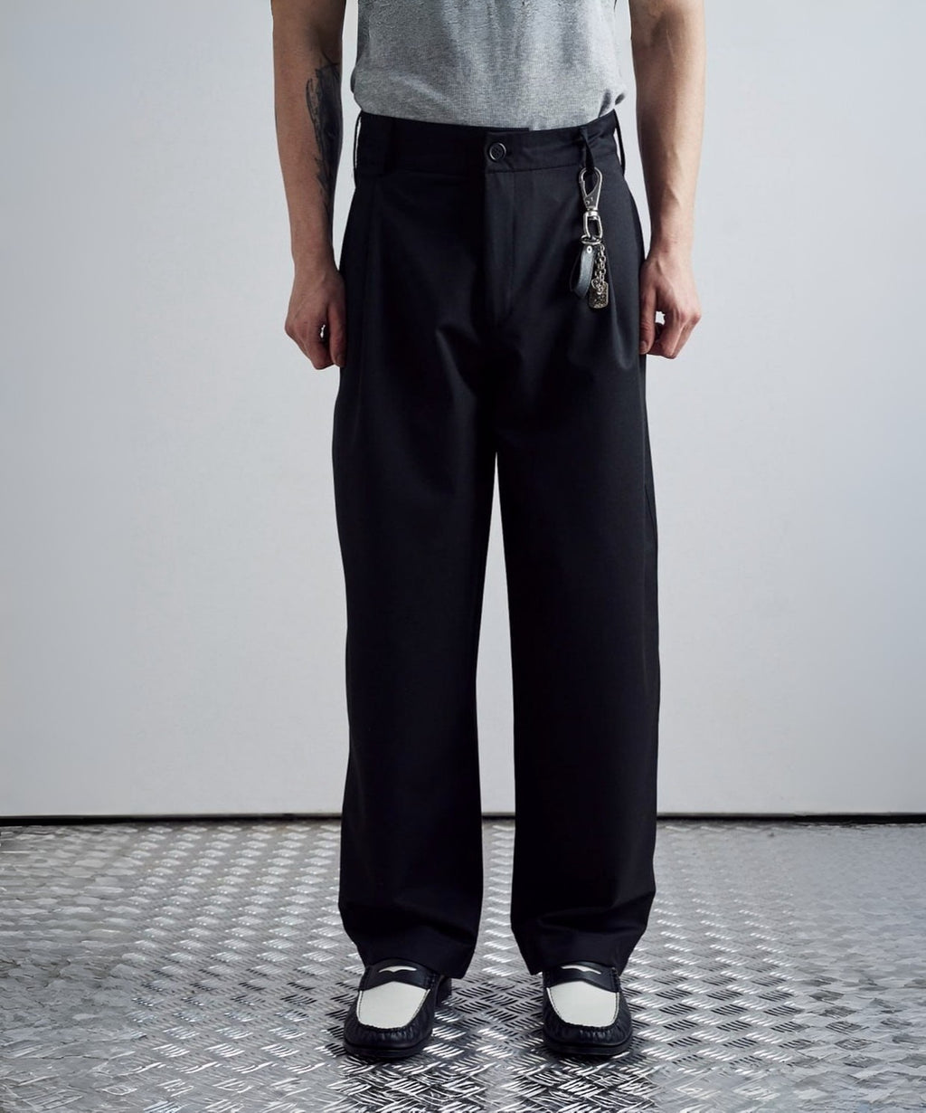 Japon Kesim Siyah Baggy Erkek Pantolon