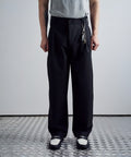 Japon Kesim Siyah Baggy Erkek Pantolon