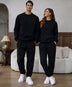 Siyah Sweatshirt Siyah Eşofman Altı Takım