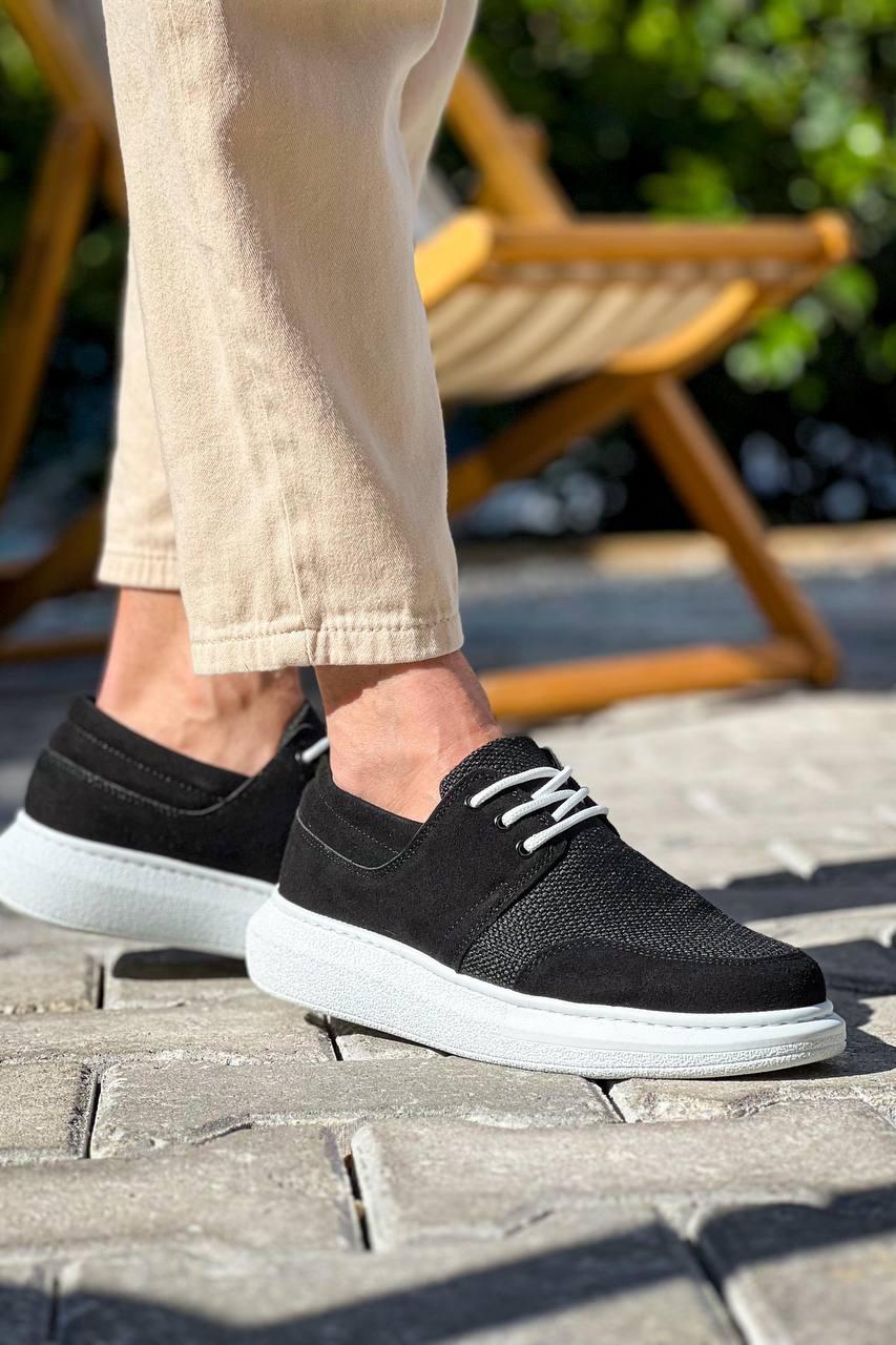 Monterey Erkek Siyah Süet Sneaker Beyaz Taban