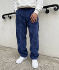 Erkek Lacivert Kadife Baggy Pantolon