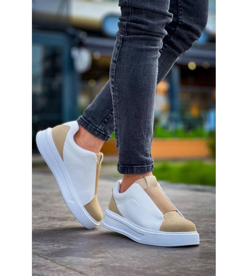 Nova Erkek Bej-Beyaz Sneaker
