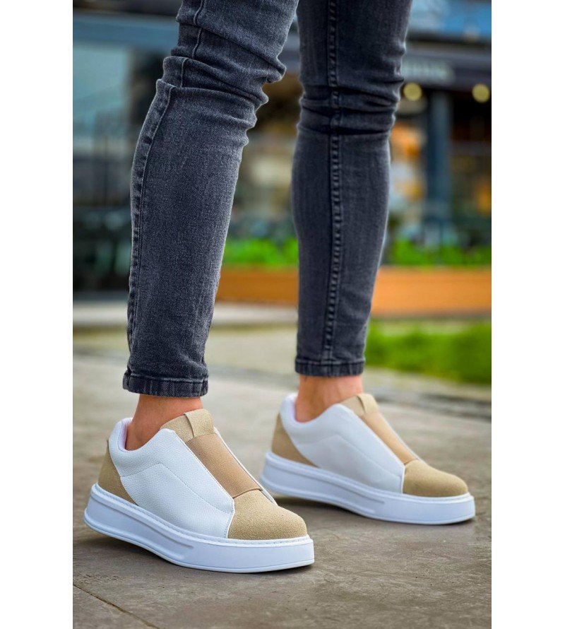 Nova Erkek Bej-Beyaz Sneaker