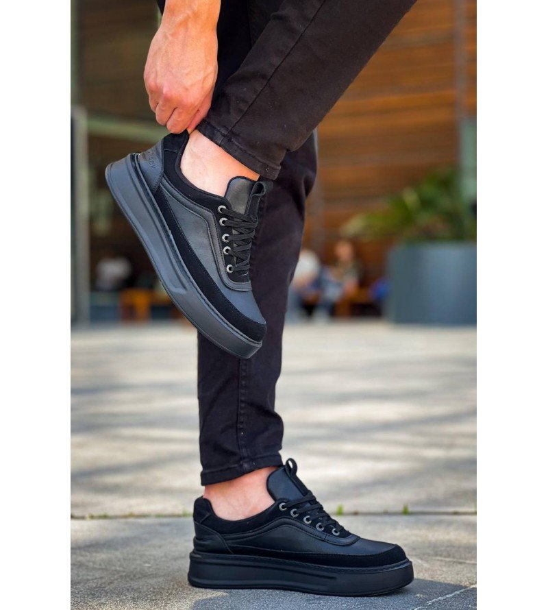Prime Erkek Sneaker Siyah Süet Detay
