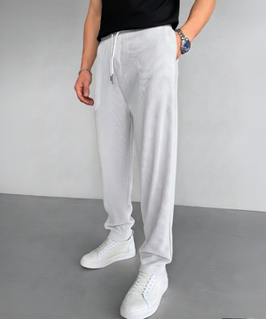 Erkek Beyaz Ottoman Baggy Pantolon